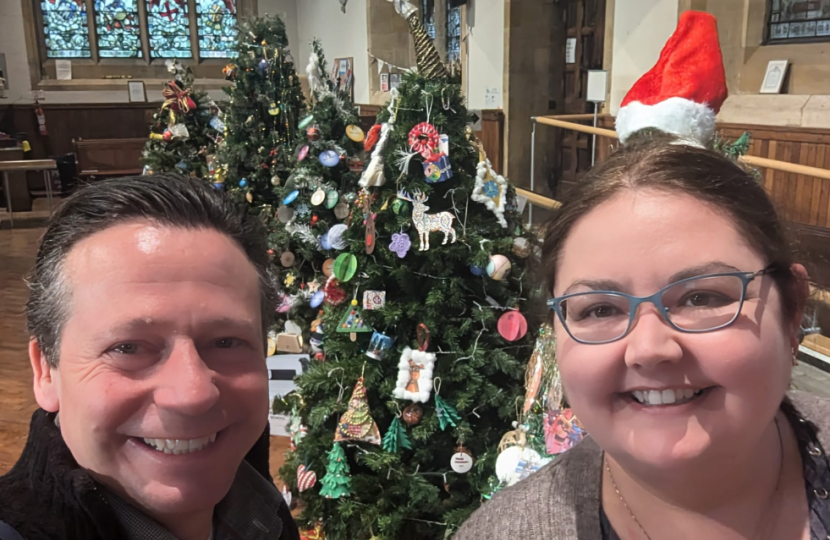 Nigel at the Christmas Tree Festival 