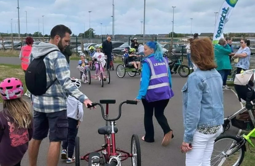 Nigel at Evesham VeloPark 