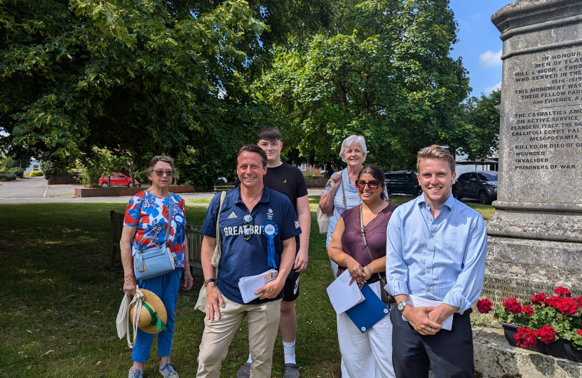 Campaigning in Fladbury and Drakes Broughton