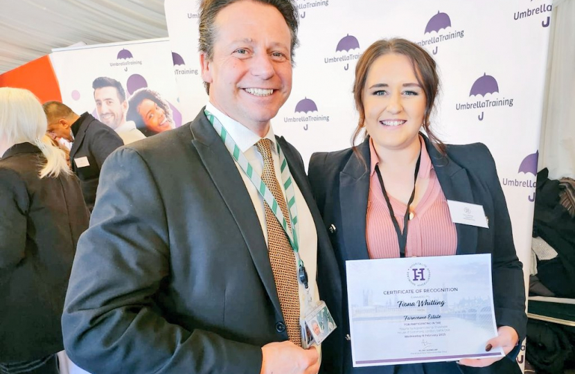 Hospitality Apprenticeship Showcase in Parliament