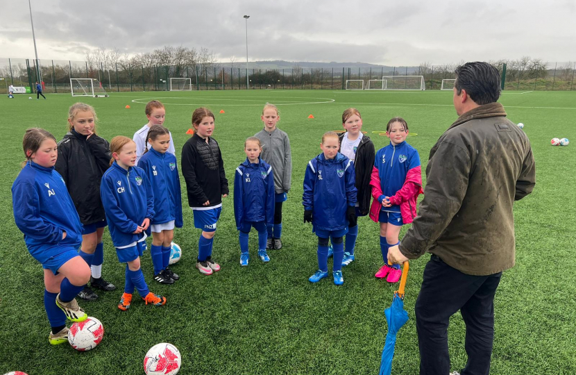 Attending an Evesham United FC Half-Term Session