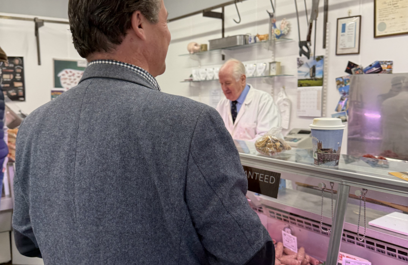 Nigel at the Butchers