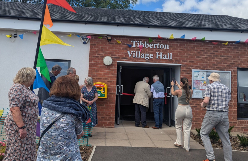 Opening of Tibberton Village Hall