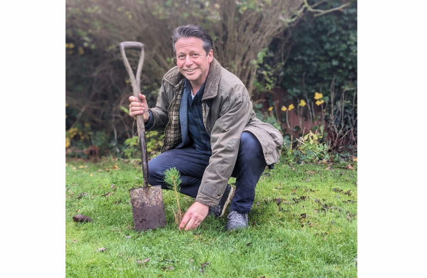 Planting a tree in memory of Her Majesty Queen Elizabeth II