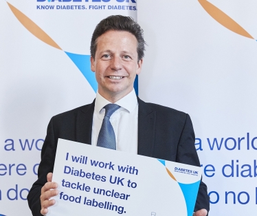 Nigel Huddleston at Diabetes UK reception