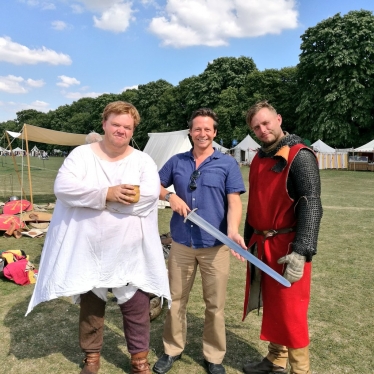 Nigel Huddleston MP at the Battle of Evesham re-enactment