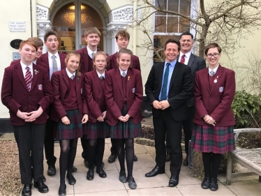 Nigel Huddleston MP at Bowbrook House School