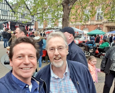 Nigel at the Polish Heritage Day celebrations.