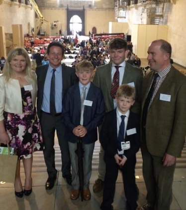 Nigel with Sue and her Family from Ellenden Farm