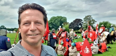 Nigel at the Battle of Evesham Reenactment