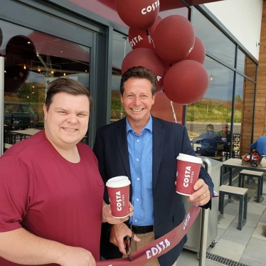 Nigel at Costa Coffee