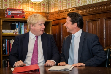 Nigel Huddleston MP and Boris Johnson