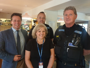 Nigel with West Mercia police team