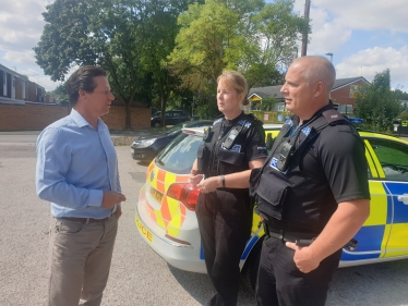 Nigel with West Mercia Police Team