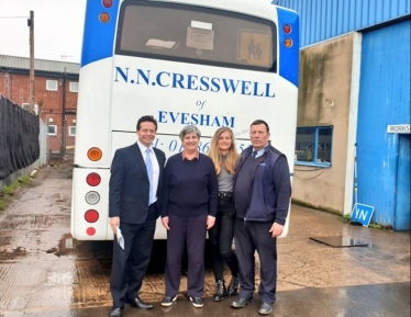 Nigel with NN Cresswell Buses