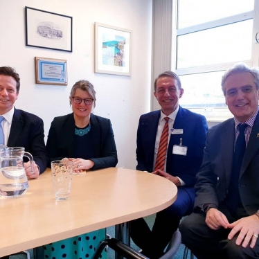 Nigel with Worcestershire MPs and Acute Trust