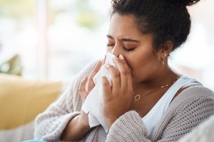 Woman with Flu