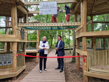 Opening the new adventure playground at Hartlebury Castle!