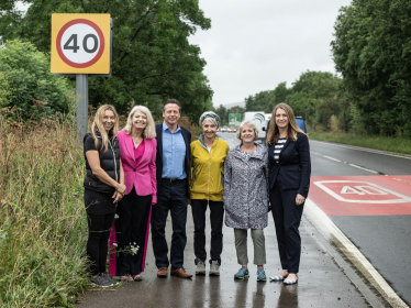 Reduced speed limit along the A46