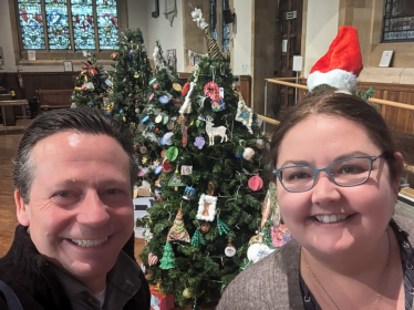 Nigel at the Christmas Tree Festival 