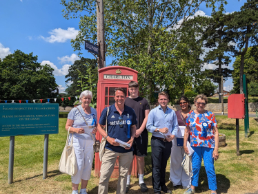 Campaigning in Fladbury and Drakes Broughton