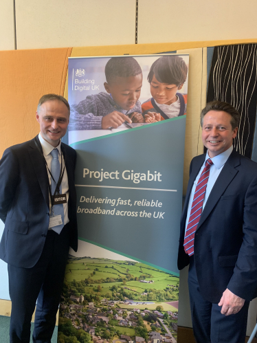 Nigel Huddleston MP attends Building Digital UK's Parliamentary Drop-in Session