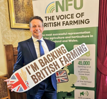 Attending NFU Reception in Parliament