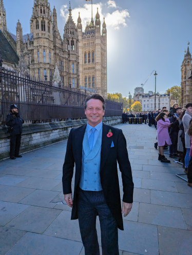 Nigel Huddleston MP attends the State Opening of Parliament.