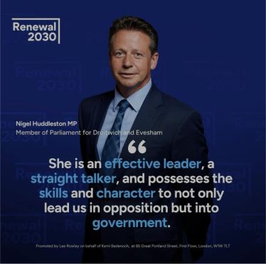 Nigel's quote at Renewal 2030 launch