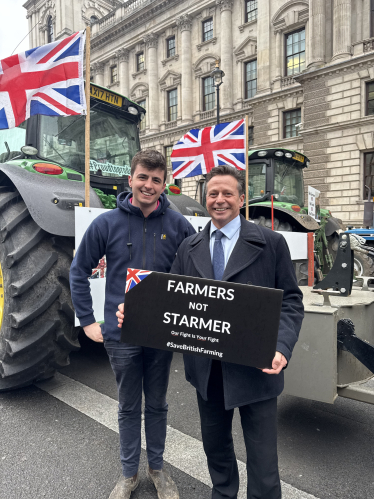 Nigel with young farmer