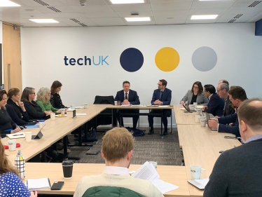 Nigel Huddleston MP attends TechUK roundtable