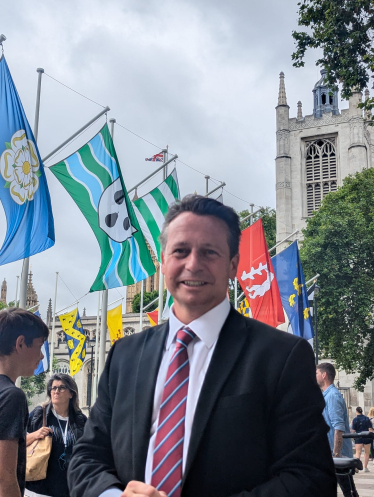 Worcestershire Flag in Westminster